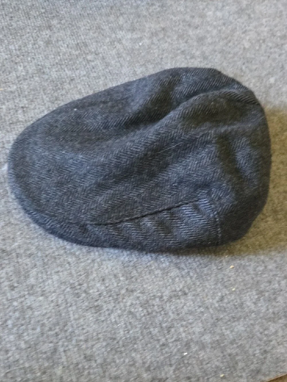 Flogging Molly Classic Herringbone Flat Cap - Charcoal Gray. Medium